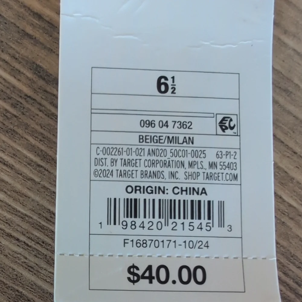 A New Day Raffia Milan Slingback Heels 6.5              M179 - Picture 6 of 7